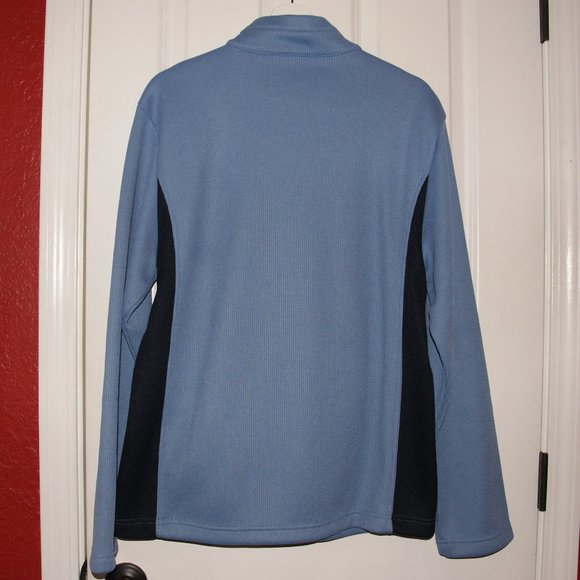 IZOD Mens Blue 1/4 Zip Fleece Lined Pullover M NEW - Picture 3 of 8